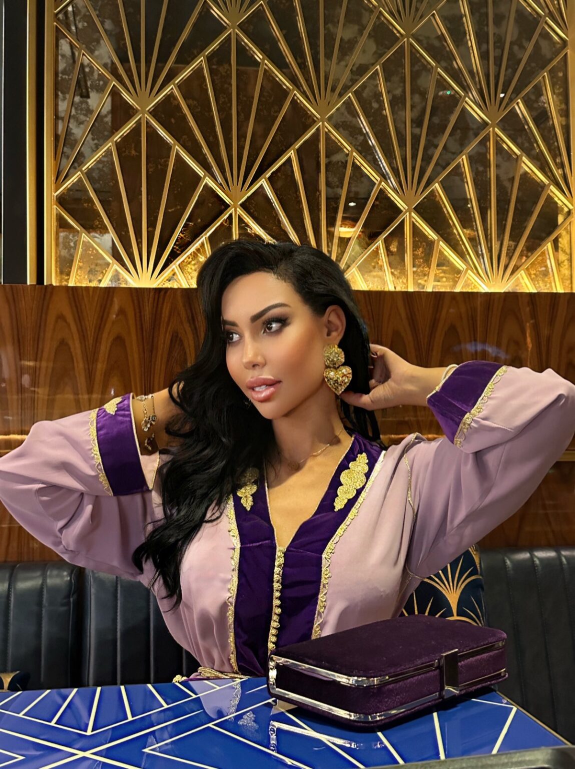 French Self-Help Author Lala O.Roch Celebrates Ramadan in Dubai Jumeirah in Stunning Moroccan Outfit