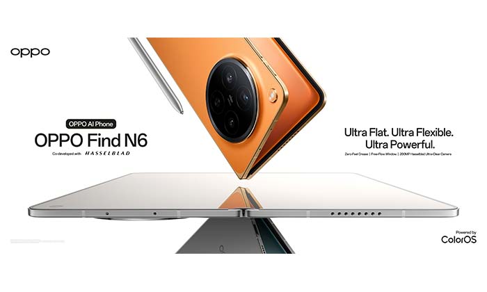 OPPO Launches Find N6: The World’s First Zero-Feel Crease Foldable with AI-Powered Productivity OPPO Launches Find N6: The World’s First Zero-Feel Crease Foldable with AI-Powered Productivity - oppo launches