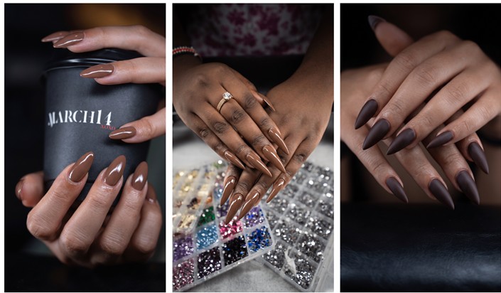 Chocolate Is the New Nude: Dubai’s Autumn Manicure Is Rich, Glossy and Very March14 Chocolate Is the New Nude: Dubai’s Autumn Manicure Is Rich, Glossy and Very March14 - chocolate nude